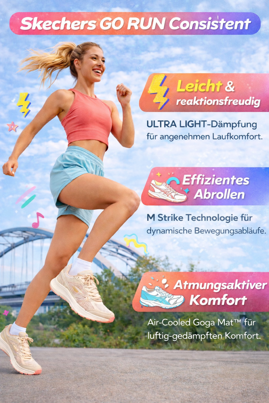 SNEAKER mit GOGA MAT - Go Run Consistent