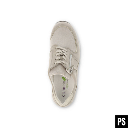 Waldläufer Hirokko Stretch Stein Silber Damen Halbschuh OrthoTritt