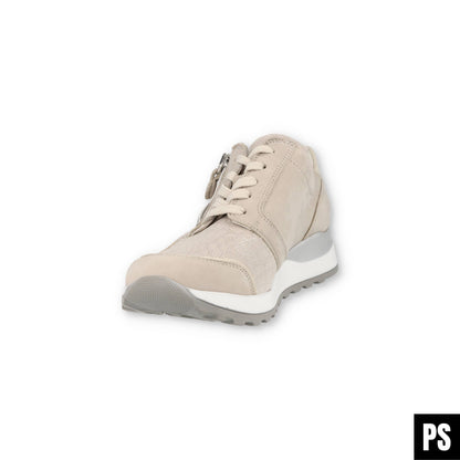 Waldläufer Hirokko Stretch Stein Silber Damen Halbschuh OrthoTritt