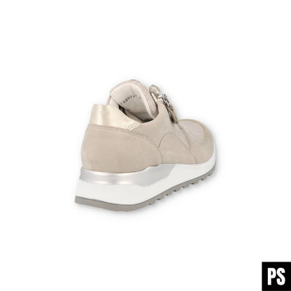 Waldläufer Hirokko Stretch Stein Silber Damen Halbschuh OrthoTritt