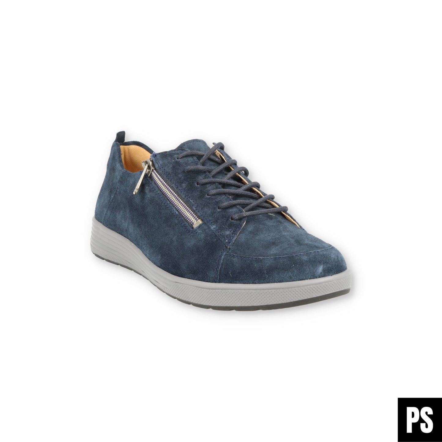 Ganter Sensitive Klara blue multi Velour Damenschuh