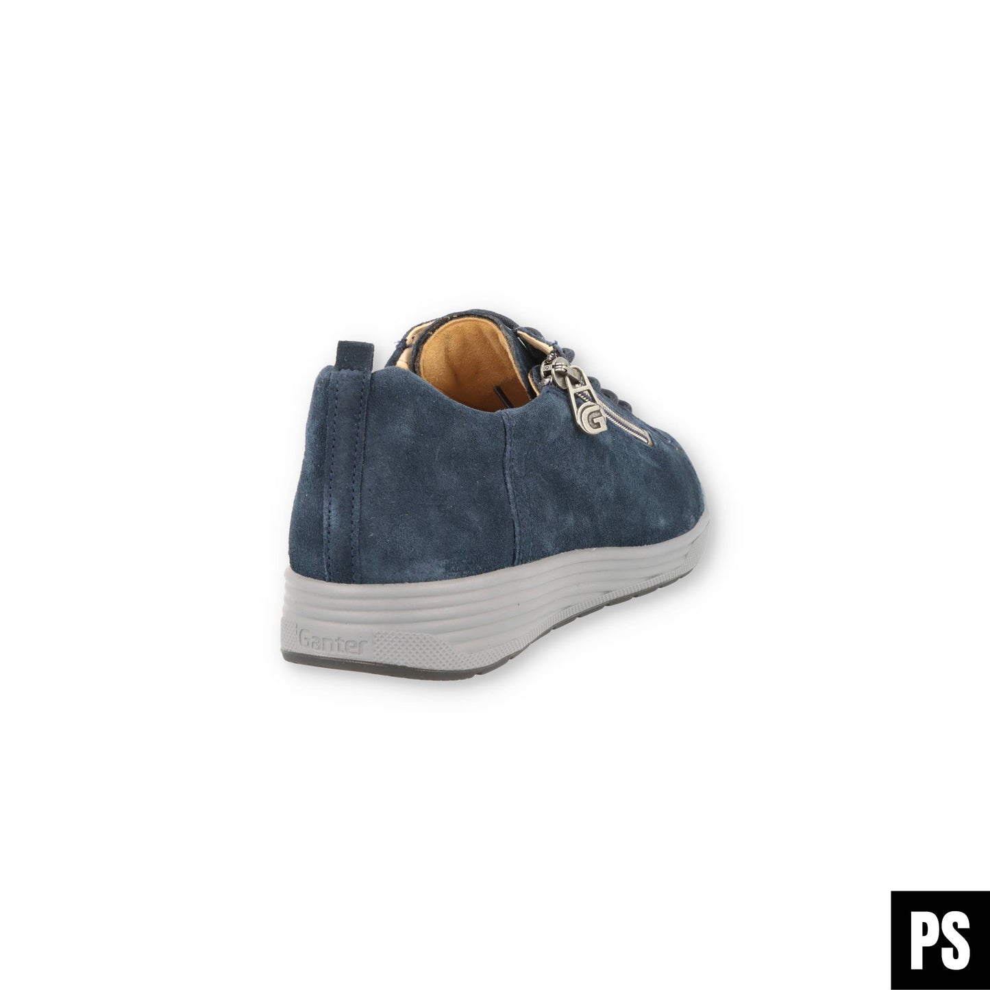 Ganter Sensitive Klara blue multi Velour Damenschuh