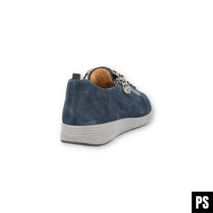 Ganter Sensitive Klara blue multi Velour Damenschuh