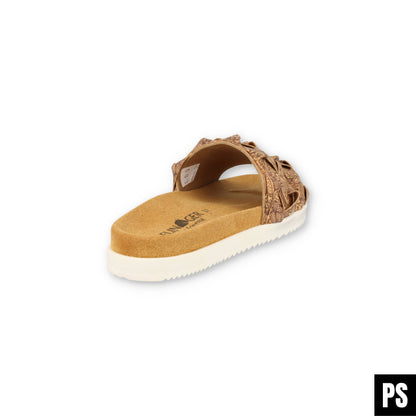 Haflinger Summer Slides Kreta Pantolette corkmulti Henna vegan