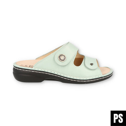 Finn Comfort Zeno Poncho Stretch Mint Icegreen Damen Pantolette