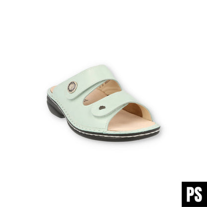Finn Comfort Zeno Poncho Stretch Mint Icegreen Damen Pantolette
