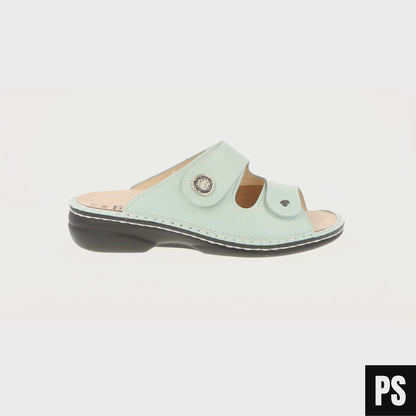 Finn Comfort Zeno Poncho Stretch Mint Icegreen Damen Pantolette