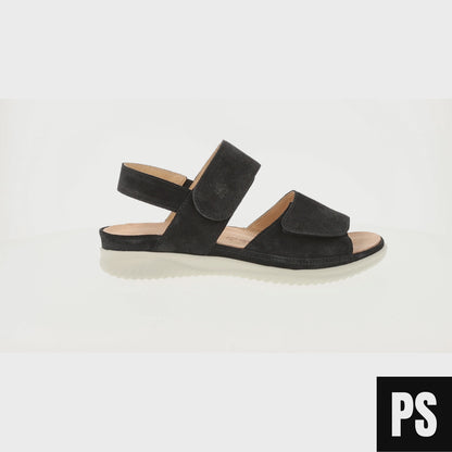 Hartjes Breeze Sandale Black Damen Wechselfußbett nachhaltig produziert