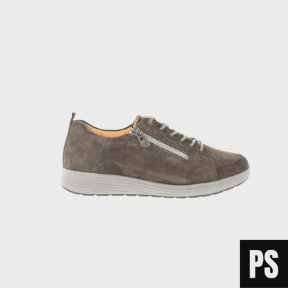 Ganter Sensitive Klara Anthrazit Velour Damenschuh